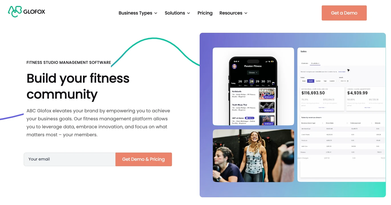 Glofox Homepage