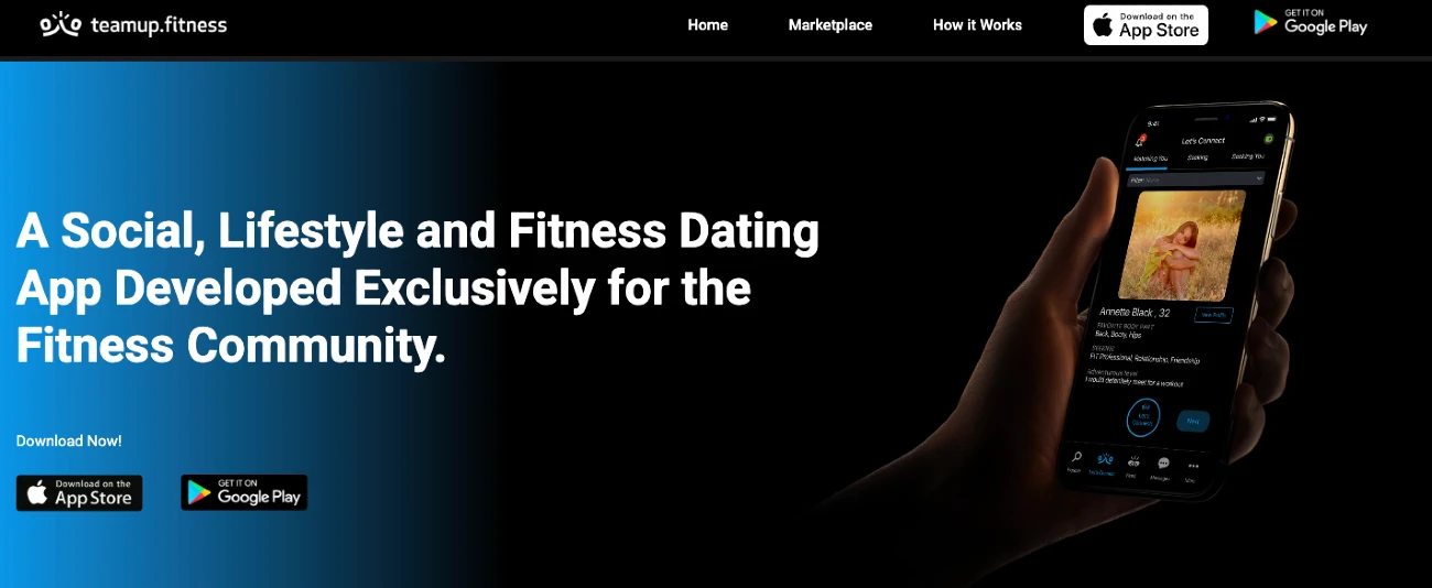 TeamUp Homepage