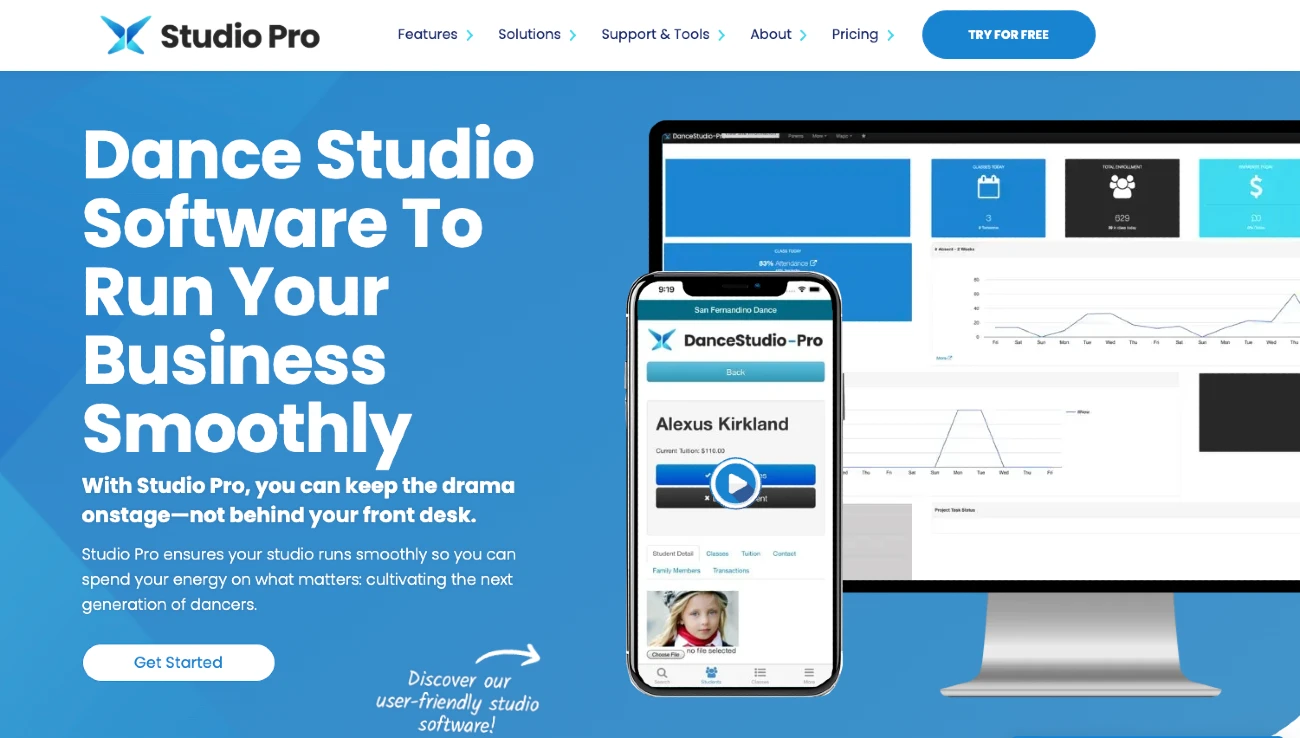 DanceStudio-Pro Dashboard