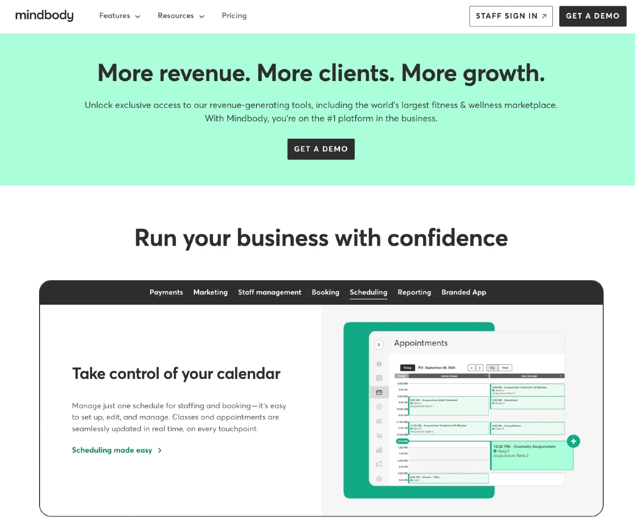 Mindbody Dashboard